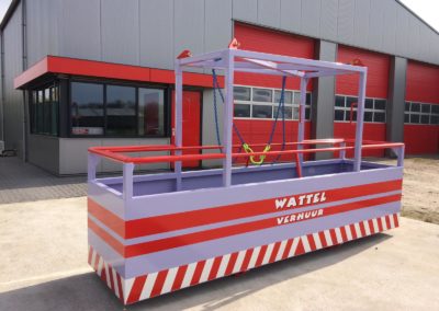 zelfgemaakte manbak wattel verhuur